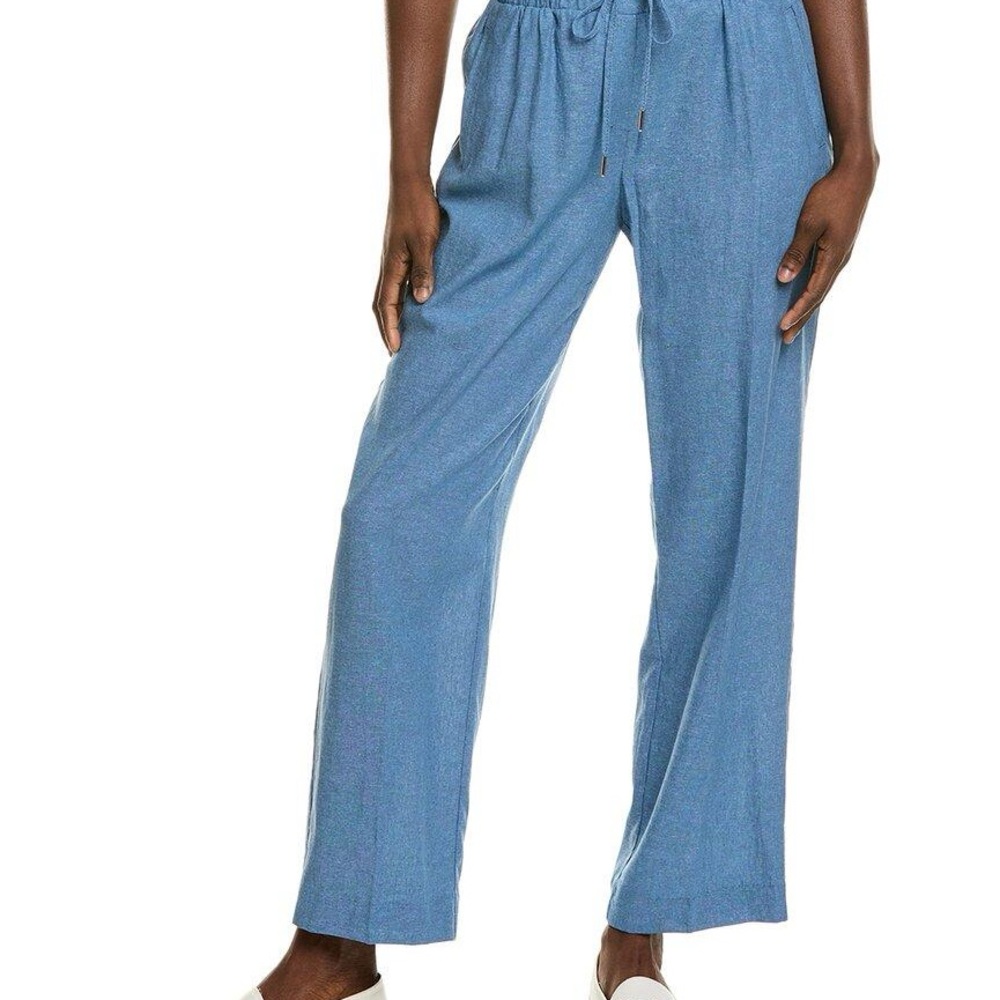 Elegant Blue Wide Leg Pants